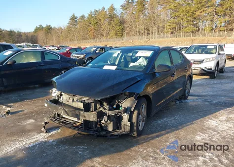 2018 Hyundai Elantra Value Edition из США, поврежденный, VIN 5NPD84LFXJH348538